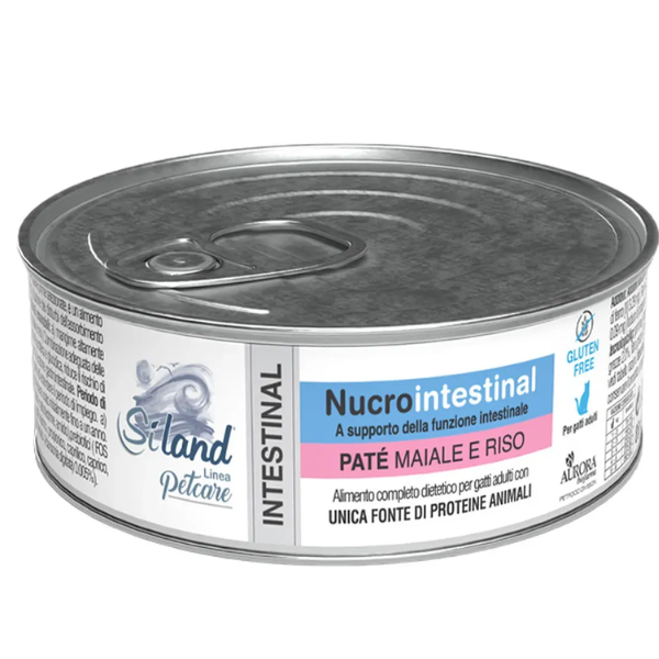 foto del prodotto siland diet nucrointestinal cat adult da 85 gr maiale e riso confezione da 12 pezzi dieta veterinaria per gatti 1 ordine scegli lo sconto bzr5 bzr20 200 punti fedelt 