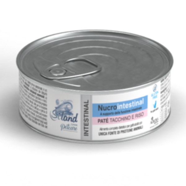 foto del prodotto siland diet nucrointestinal cat adult da 85 gr tacchino e riso confezione da 12 pezzi dieta veterinaria per gatti 1 ordine scegli lo sconto bzr5 bzr20 200 punti fedelt 