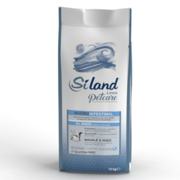 foto del prodotto siland nucrointestinal dog adult maiale e riso all breeds 12 kg dieta veterinaria per cani 1 ordine scegli lo sconto bzr5 bzr20 200 punti fedelt 