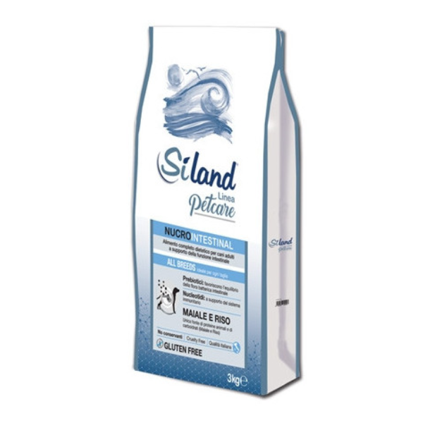 foto del prodotto siland nucrointestinal dog adult maiale e riso all breeds 3 kg 1 ordine scegli lo sconto bzr5 bzr20 200 punti fedelt 
