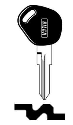 foto del prodotto silca chiave auto gt15rbp t/plast. confezione da pezzi 5