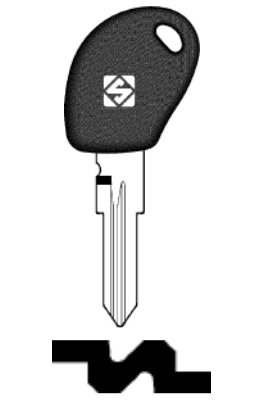 foto del prodotto silca chiave auto transponder s chip gt15rbte