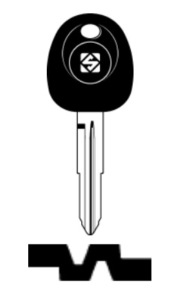 foto del prodotto silca chiave auto transponder s chip hyn7rte
