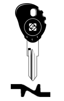 foto del prodotto silca chiave auto transponder s chip zd24rte