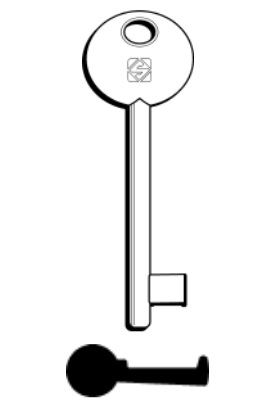 foto del prodotto silca chiave patent passe partout 6p2d numeri pari ottone do confezione da pezzi 5