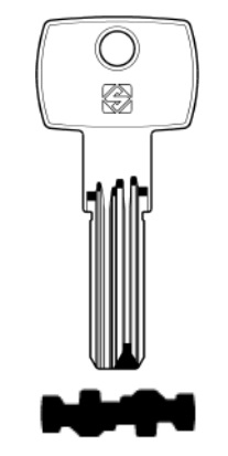 foto del prodotto silca chiave punzonata cb87 confezione da pezzi 5