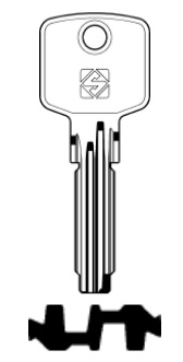 foto del prodotto silca chiave punzonata cs144 confezione da pezzi 5