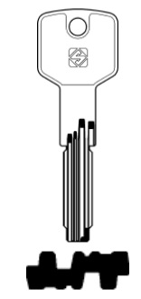 foto del prodotto silca chiave punzonata cs171 confezione da pezzi 5
