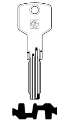 foto del prodotto silca chiave punzonata cs62 confezione da pezzi 5