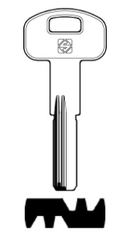 foto del prodotto silca chiave punzonata ibf2r confezione da pezzi 5