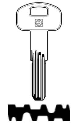 foto del prodotto silca chiave punzonata scm1r confezione da pezzi 5