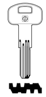 foto del prodotto silca chiave punzonata scm2 confezione da pezzi 5