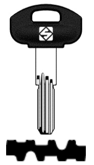 foto del prodotto silca chiave punzonata scm3rp confezione da pezzi 5