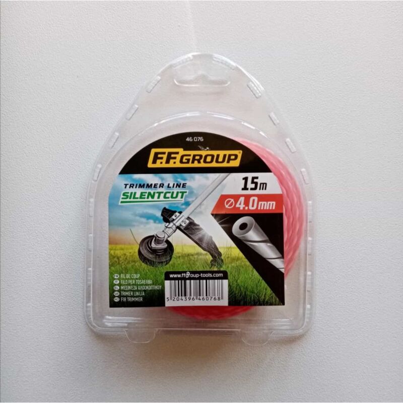 foto del prodotto silent cut filo decespugliatore tondo ritorto in nylon da 4,0mm rotolo da 15mt