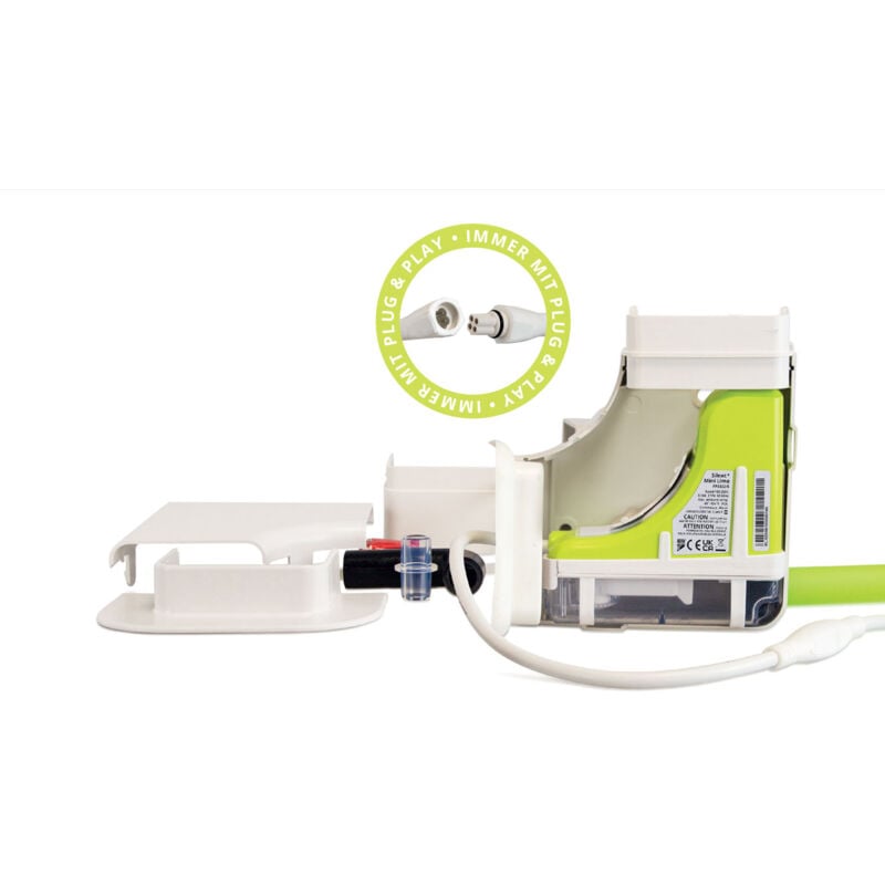 foto del prodotto silent mini lime pompa di condensa con condotto per condizionatori a parete - slimline bianco - aspen