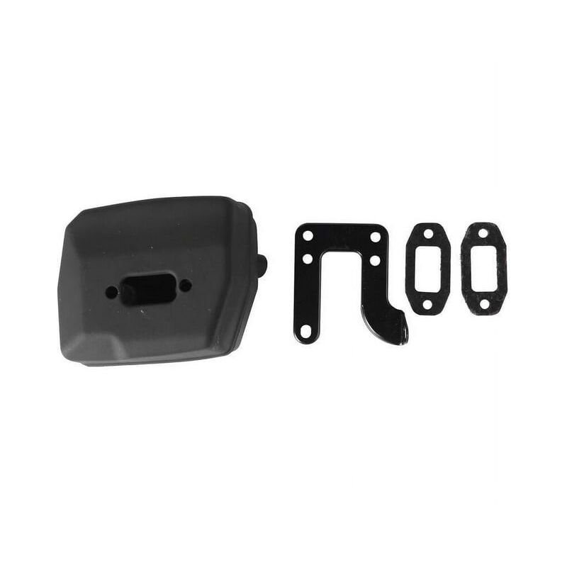 foto del prodotto silenziatore di scarico per motosega con piastra di supporto per motoseghe 61, 66, 162, 266, 268, 272 503476901 503406402