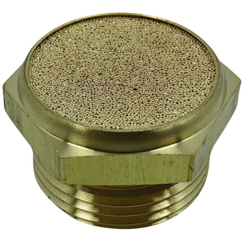 foto del prodotto silenziatore per aria compressa tc 12770344 filetto esterno g1 15 bar ottone 1 pz. tru components