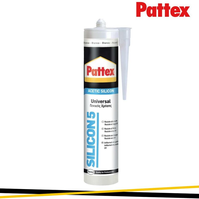 foto del prodotto silicone 5 trasparente 280ml pattex pro