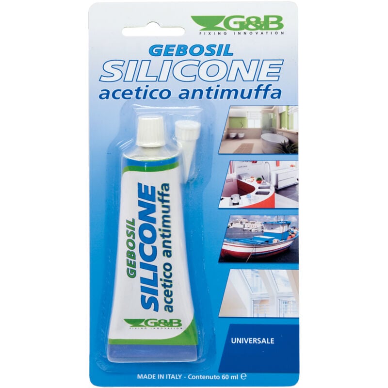 foto del prodotto silicone acetico bianco 60 ml