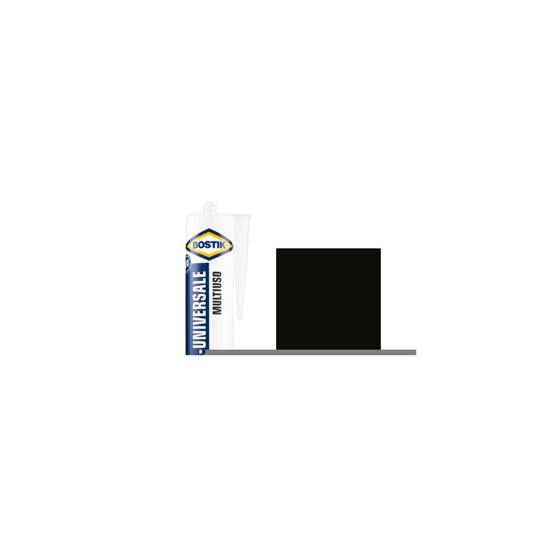 foto del prodotto silicone acetico sil universale bostik nero ral 9005 ml 280