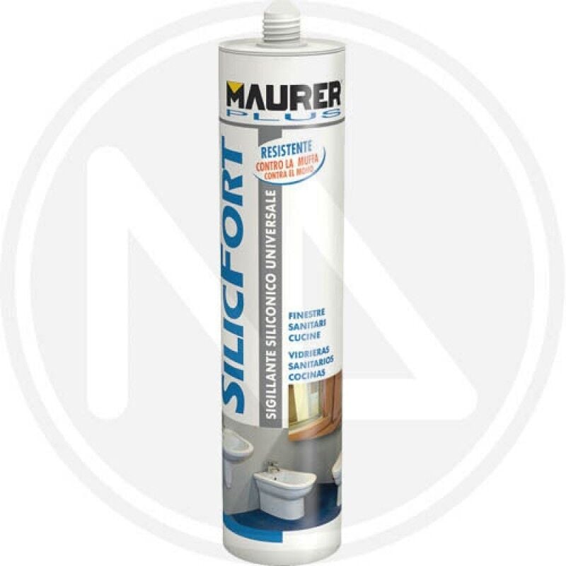 foto del prodotto silicone acetico '''silicfort''' maurer plus trasparente 280ml