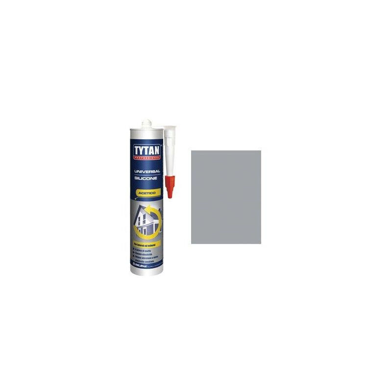 foto del prodotto silicone acetico universale tytan grigio ral 7004 ml 280