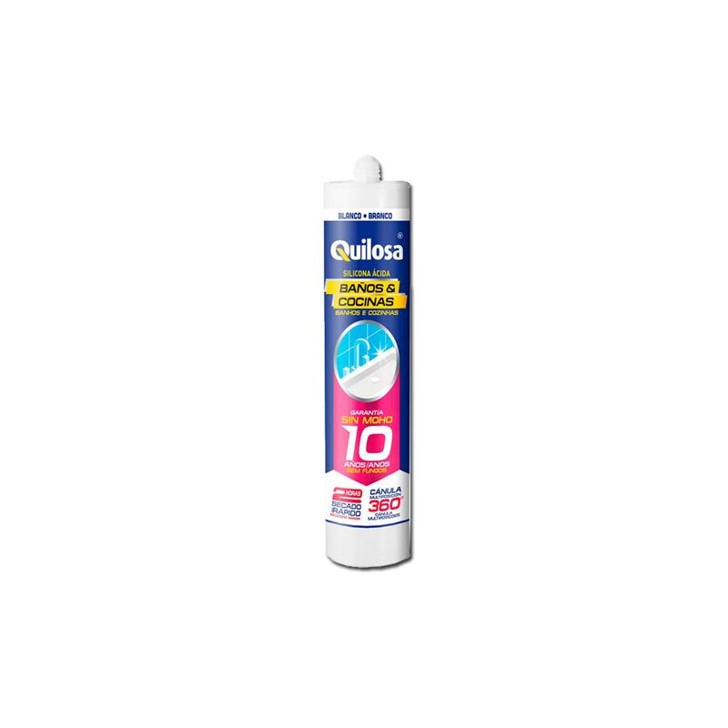 foto del prodotto silicone acido per cucina e bagno 280ml trasparente 10 anni senza muffa