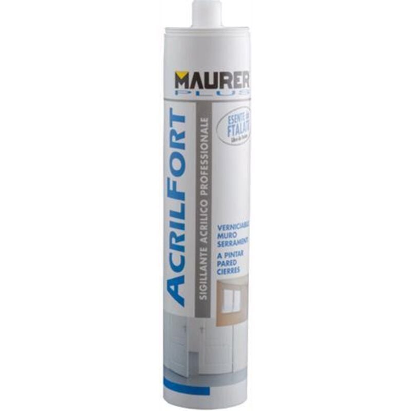 foto del prodotto silicone acrilico '''acrilfort''' maurer plus bianco 310ml