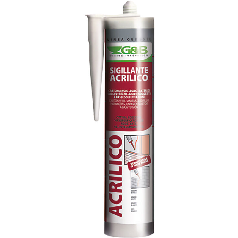 foto del prodotto silicone acrilico geb osil bianco ml 310