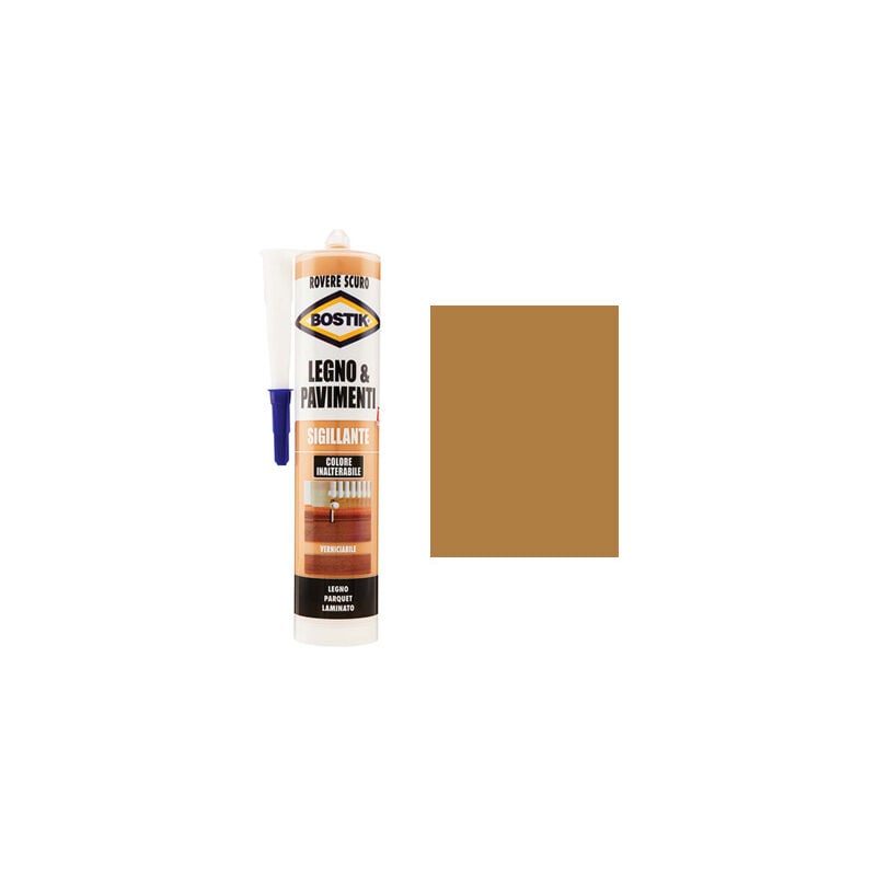 foto del prodotto silicone acrilico legno pavimenti bostik rovere scuro ml 300