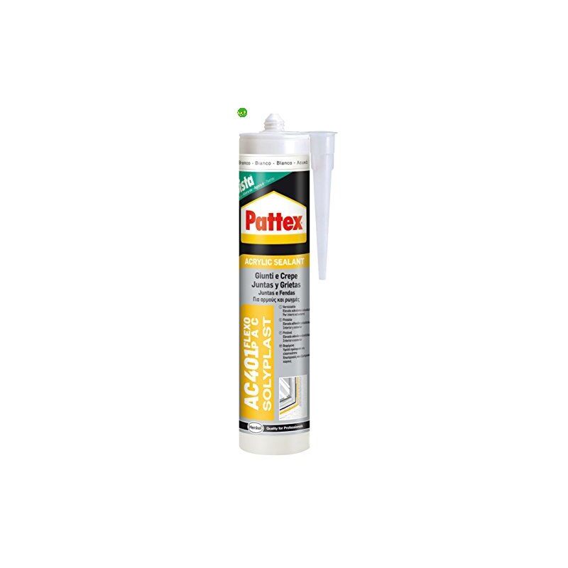foto del prodotto silicone acrilico pattex ac401 flexo pac giunti crepe ml.300