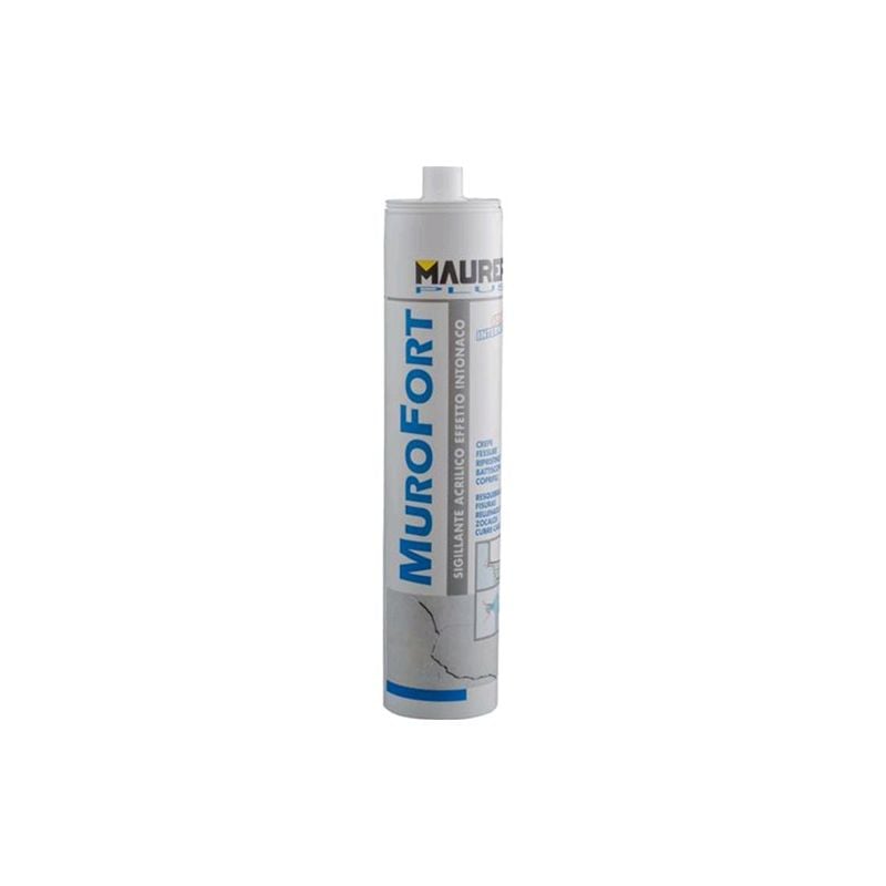 foto del prodotto silicone acrilico per intonaco '''murofort''' bianco 310ml.