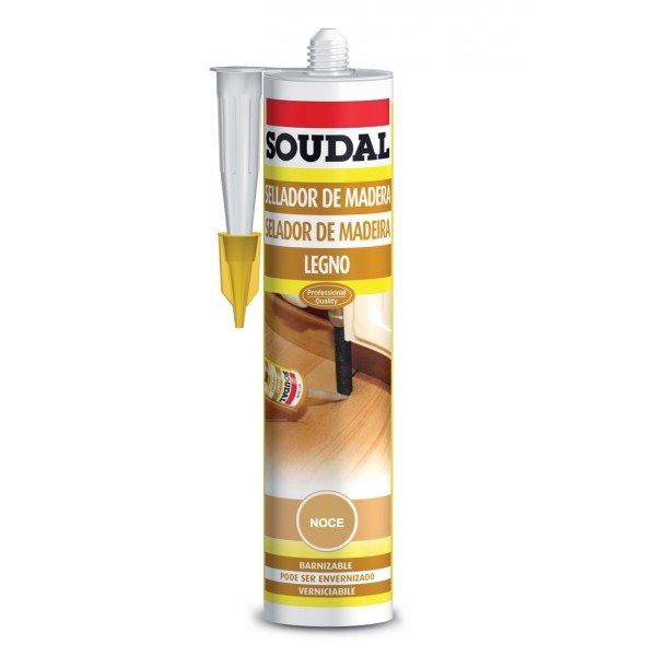 foto del prodotto silicone acrilico soudal noce 300ml