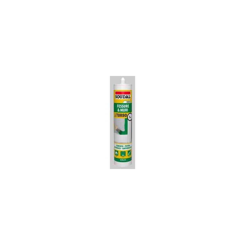 foto del prodotto silicone acrilico turbo soudal 300 ml bianco