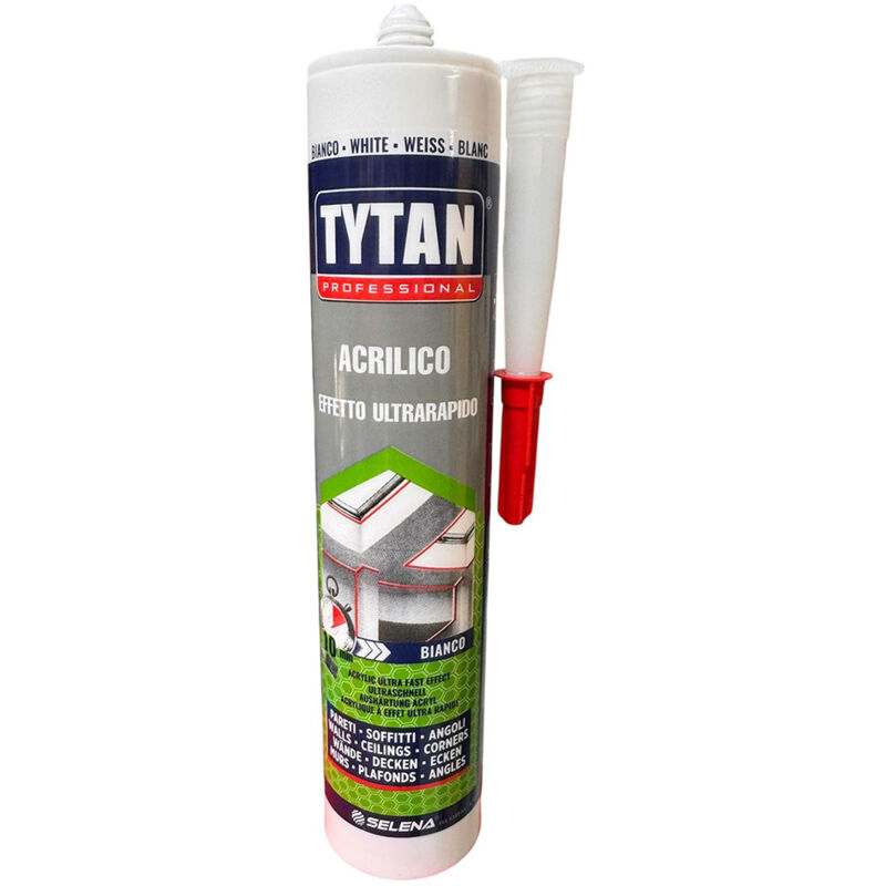 foto del prodotto silicone acrilico ultra rapido tytan bianco verniciabile ml 300