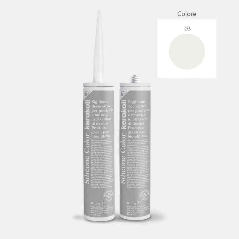 foto del prodotto silicone color 03 sigillante siliconico cartuccia 310 ml