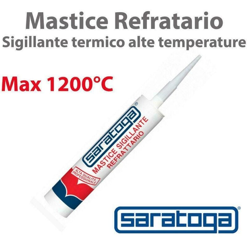 foto del prodotto silicone mastice refrattario 1200 nero saratoga