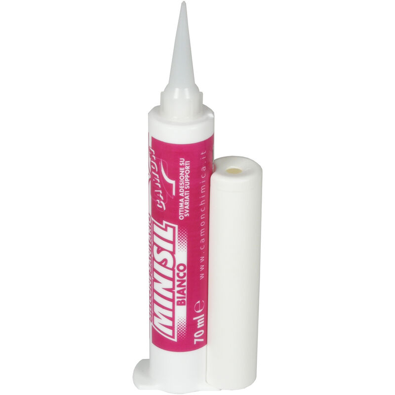 foto del prodotto silicone minisil bianco ml.70. prezzo per 1 pezzo. camon