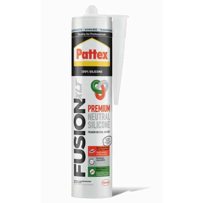 foto del prodotto silicone neutro fusion xlt trasparente ml.300