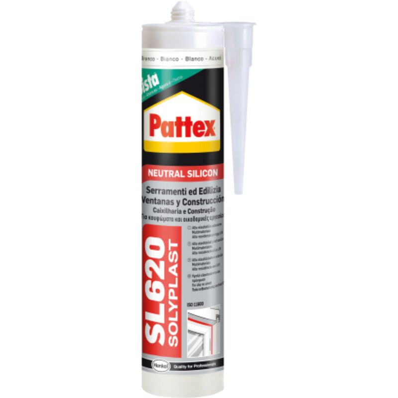 foto del prodotto silicone neutro sl620 per lamiere serramenti rame 300 ml pattex