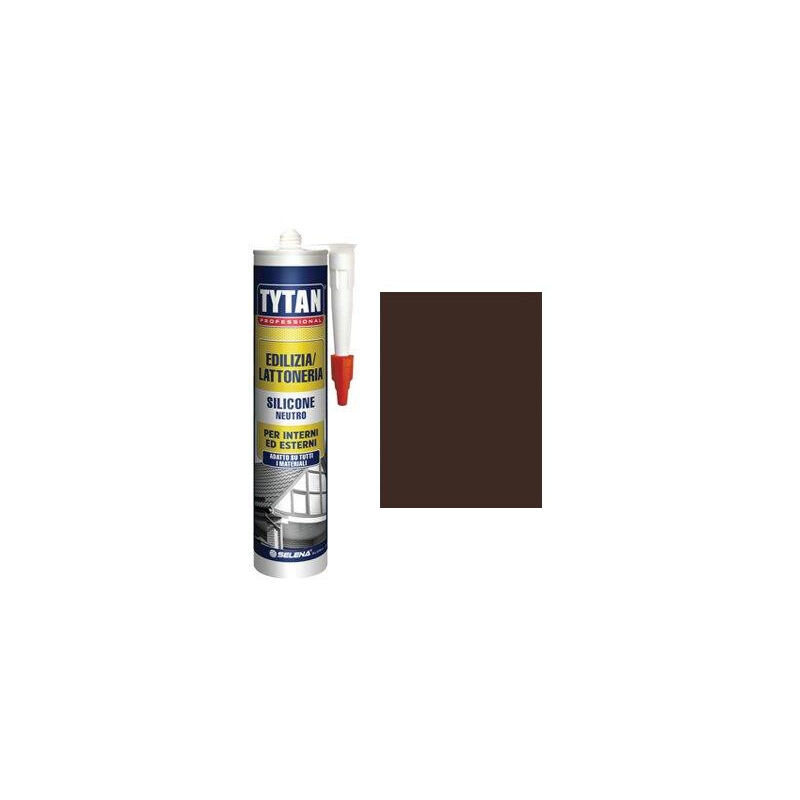 foto del prodotto silicone neutro tytan testa di moro ral 8017 ml 300