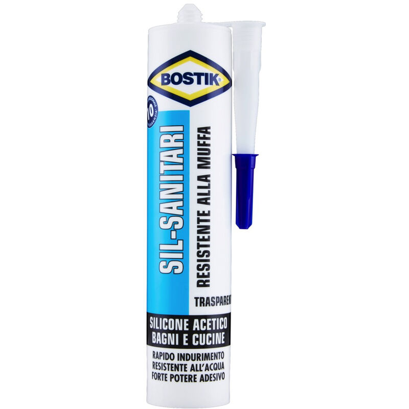 foto del prodotto silicone sanitari trasparente 280ml bostik