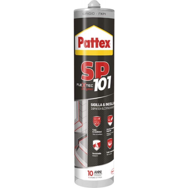 foto del prodotto silicone sigillante polimero pattex sp101 280ml grigio