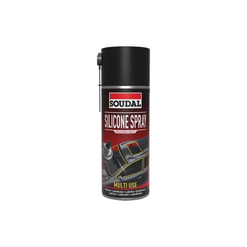 foto del prodotto silicone spray lubrificante protettivo trasparente antiadesivo 400 ml soudal