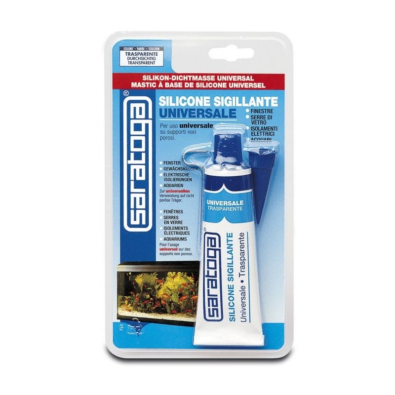 foto del prodotto silicone trasparente blister saratoga