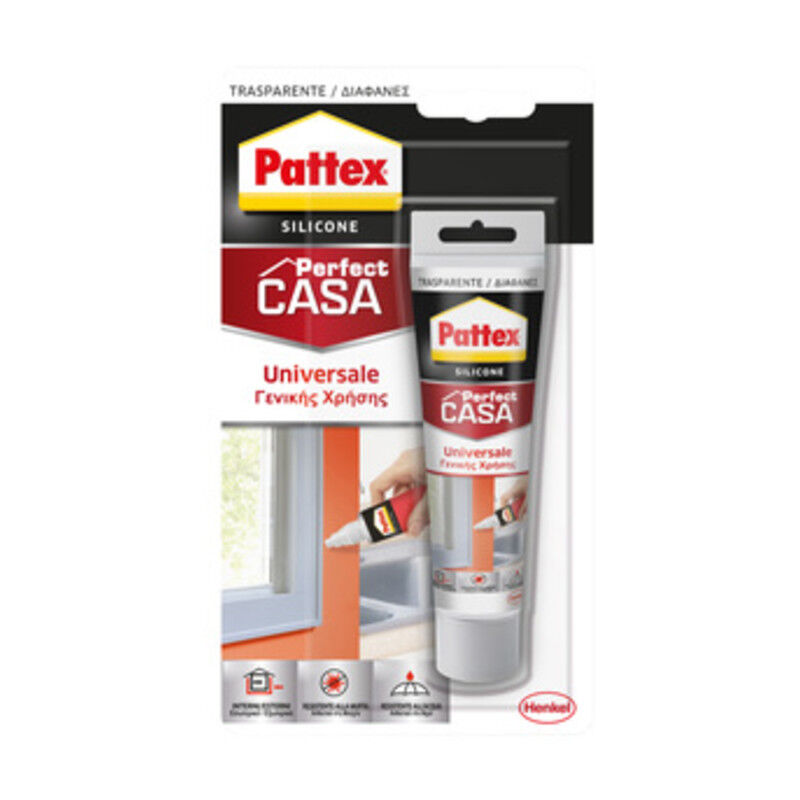 foto del prodotto silicone trasparente ml.50. prezzo per 1 pezzo. pattex