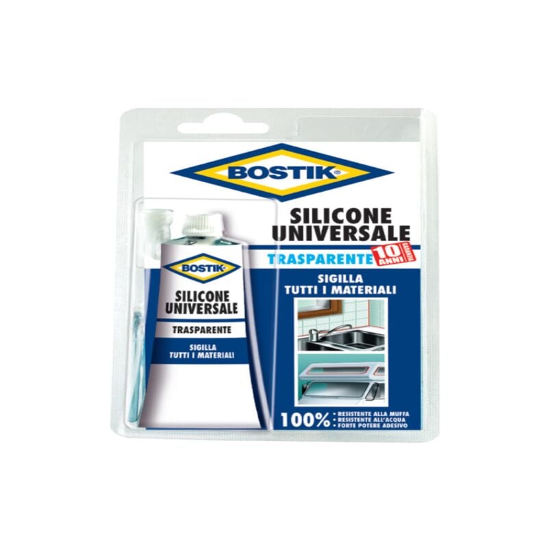 foto del prodotto silicone trasparente ml.60 bostik