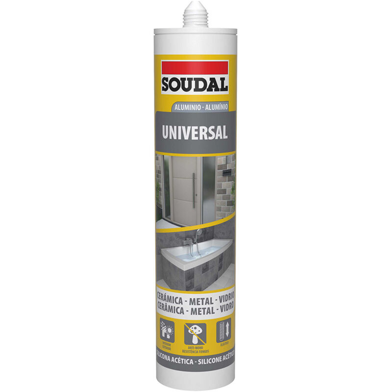 foto del prodotto silicone universale in alluminio 280ml 115924 - soudal