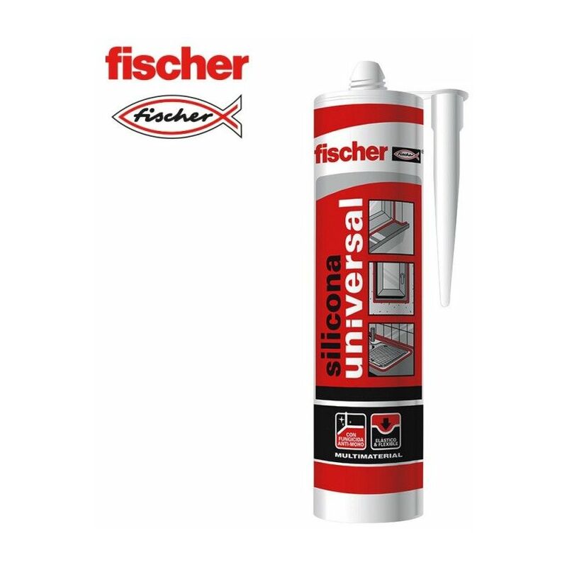 foto del prodotto silicone universale multiuso bianco 280ml f98647 fischer