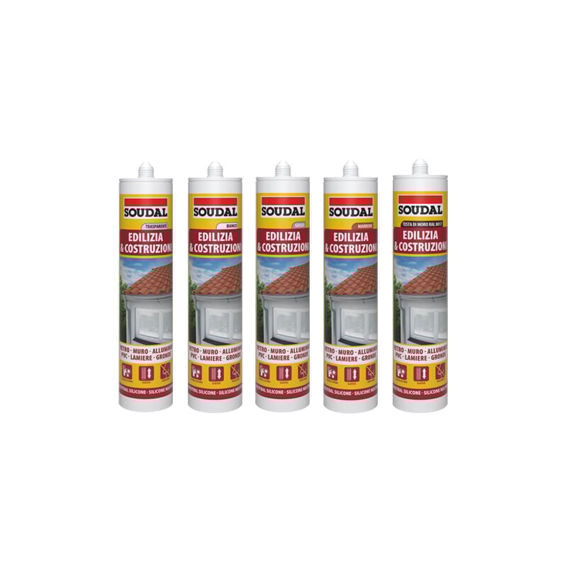 foto del prodotto siliconi soudal edilizia gri. 300 ml